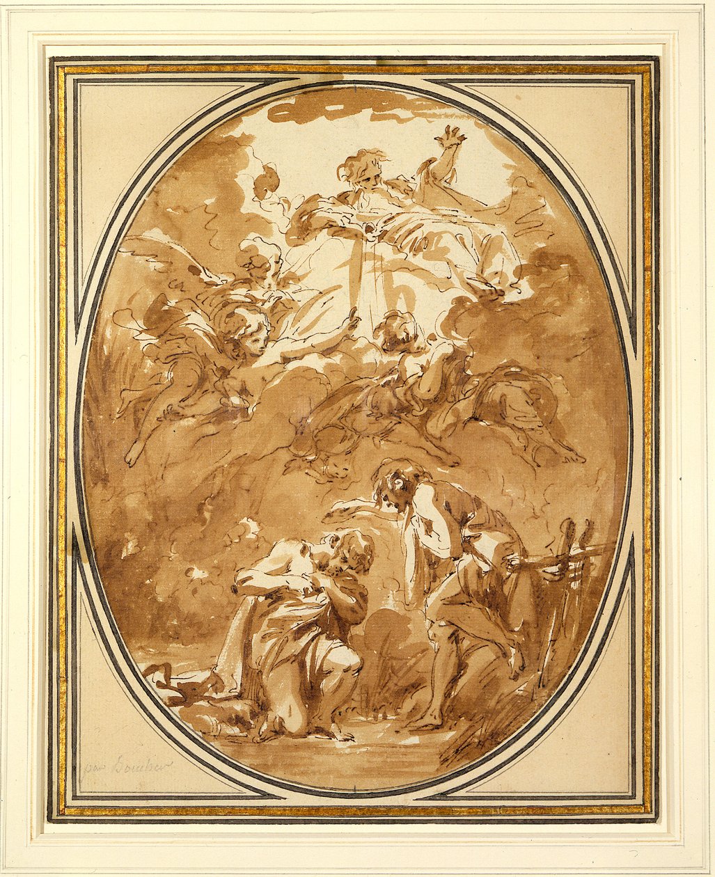 Il battesimo di Cristo da François Boucher