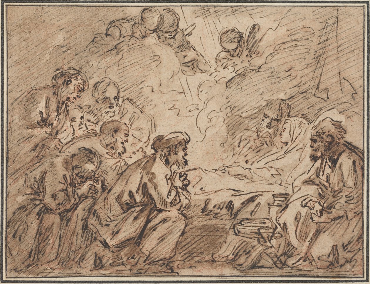 La morte della Vergine da François Boucher