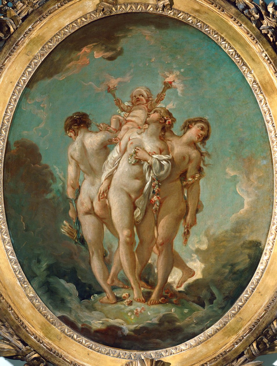 Le tre grazie che portano Amor, Dio dell
