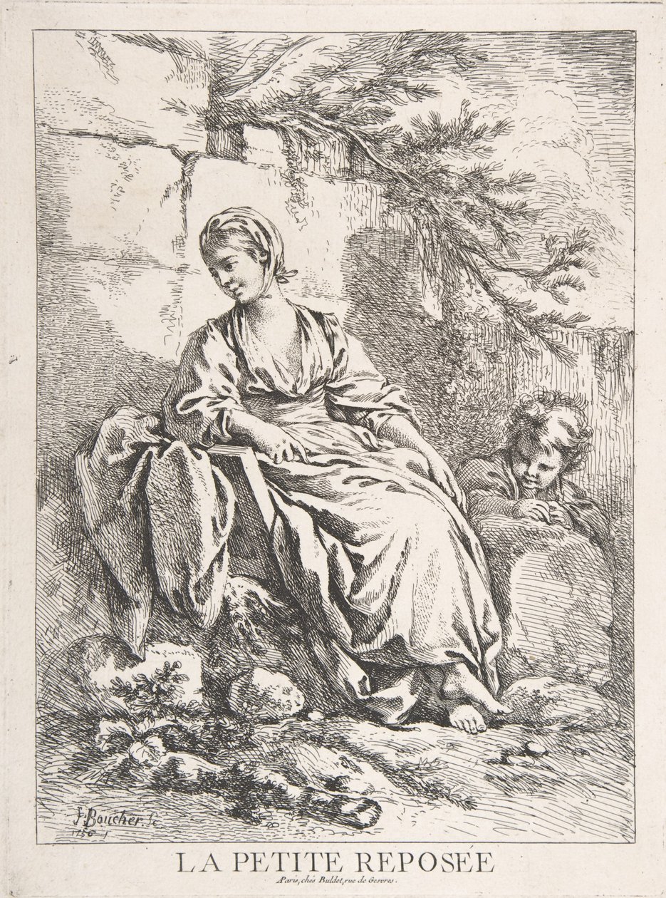 La ragazzina che riposa da François Boucher