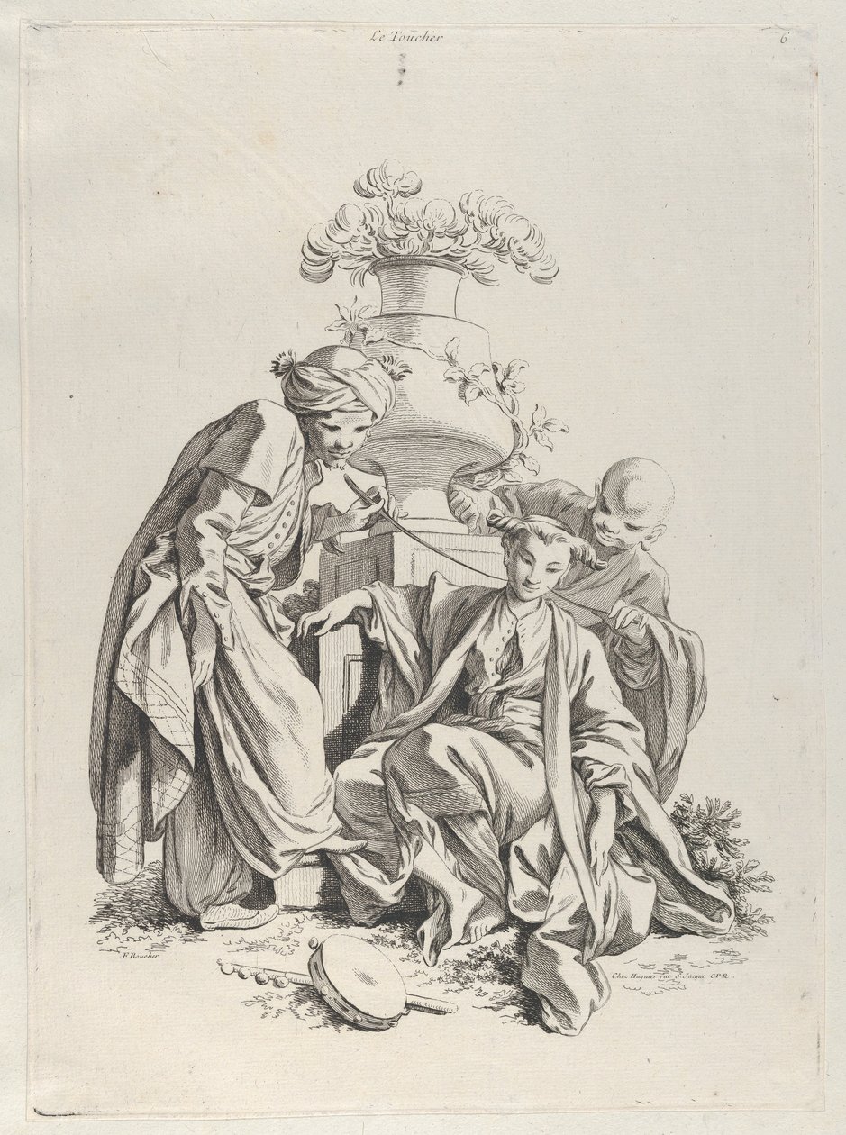 Il tatto, tratto da “I cinque sensi” da François Boucher