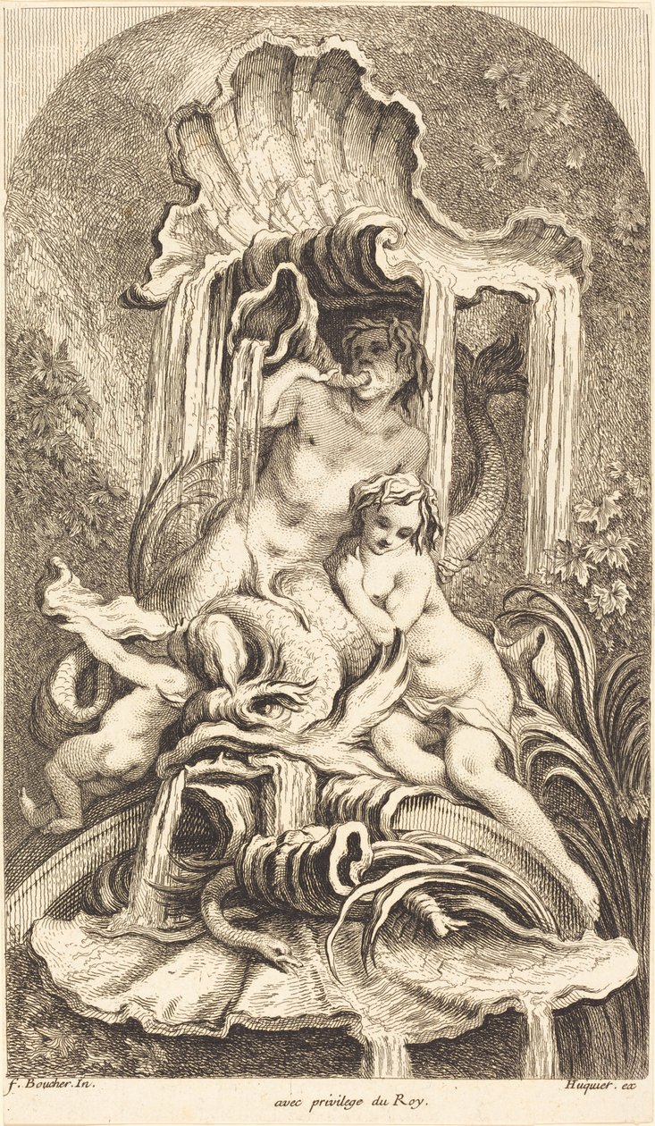 Tritone e ninfa da François Boucher