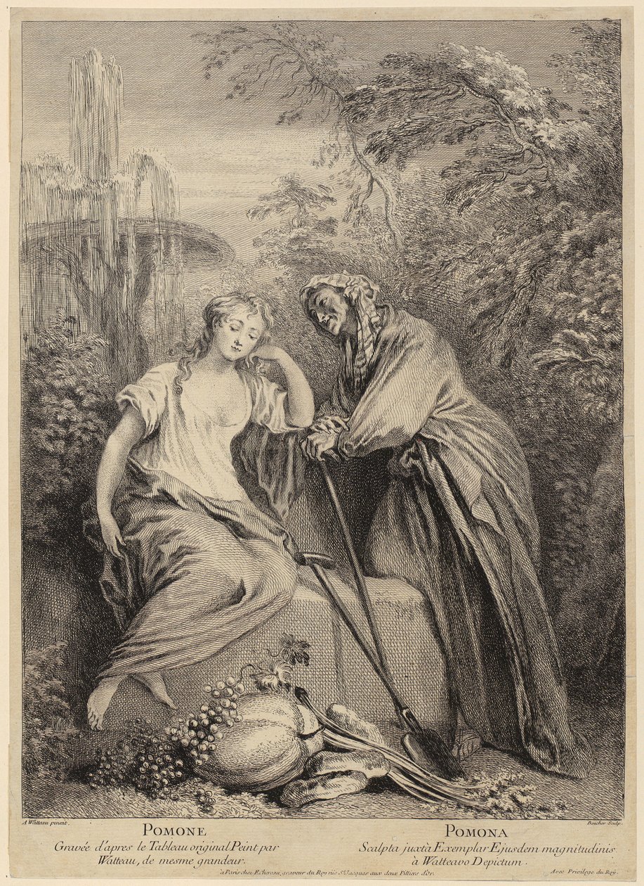 Vertumno e Pomona da François Boucher