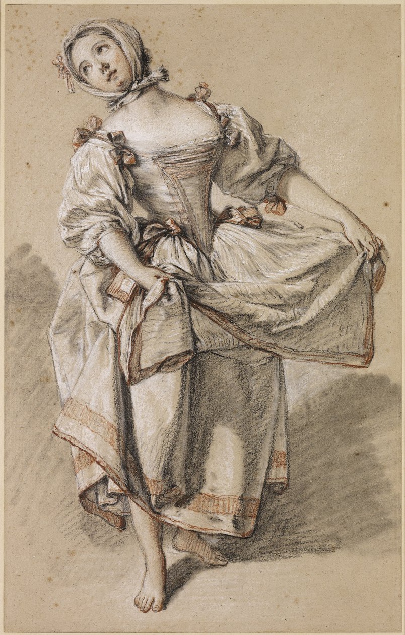 Giovane contadina che balla da François Boucher