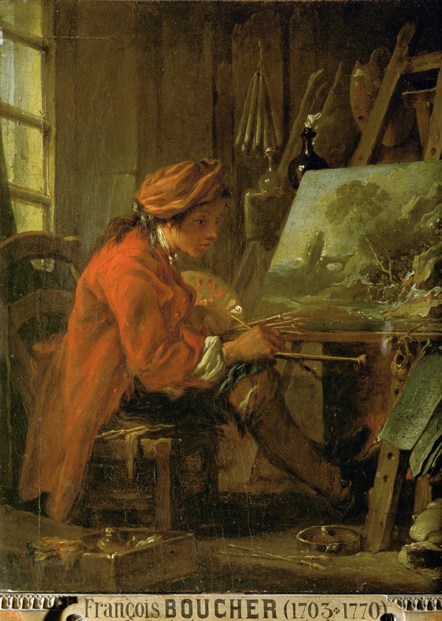Francois Boucher, autoritratto ... da Francois Bouchot