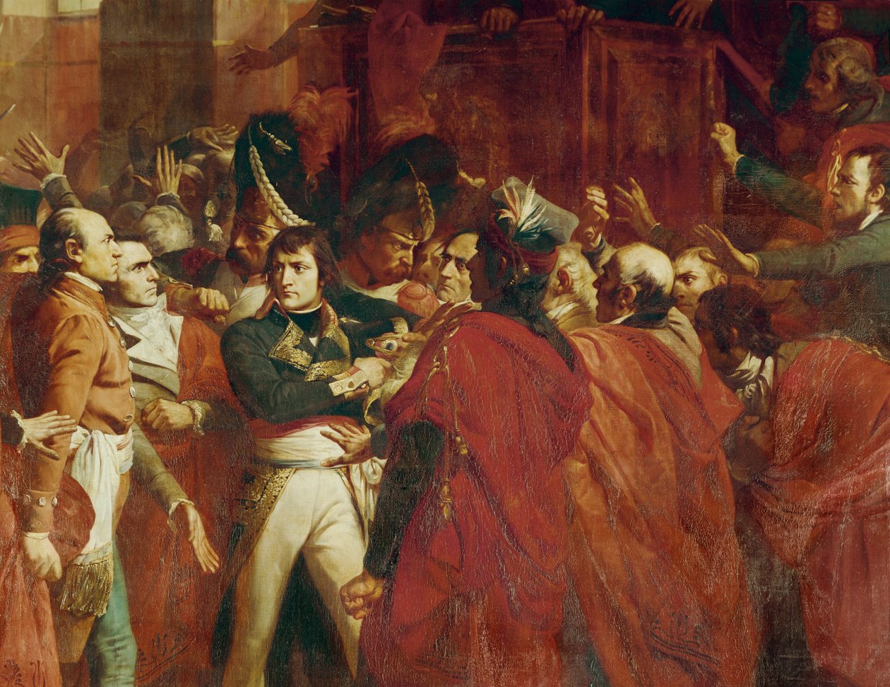 Il generale Bonaparte al Conseil des Cinq-cents di St ... da Francois Bouchot
