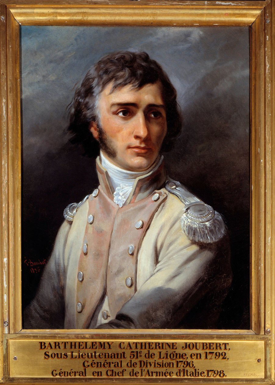 Ritratto di Barthelemy Joubert in uniforme da sottotenente da Francois Bouchot