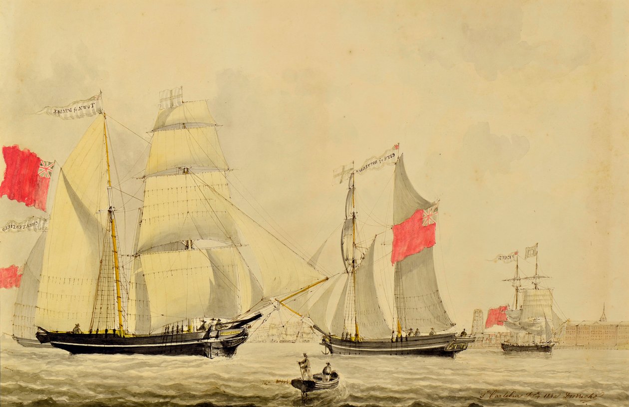 Chesterfield, città di Dundee, città di Rotterdam e Venere vicino a Rotterdam da Francois Carlebur