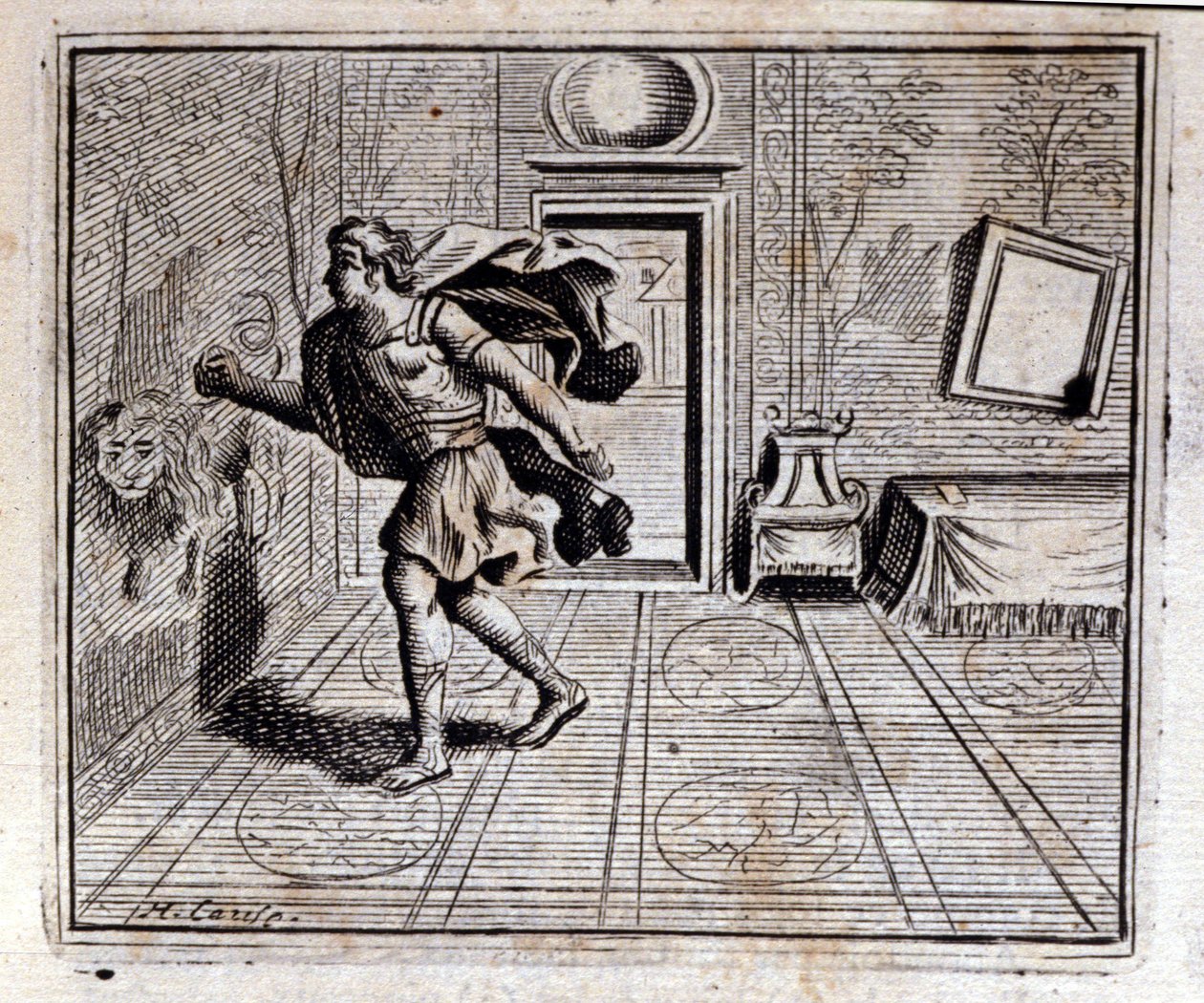 Oroscopo. Favole di Jean de La Fontaine. Illustrazione di François Chauveau. Edizione del 1728. da Francois Chauveau