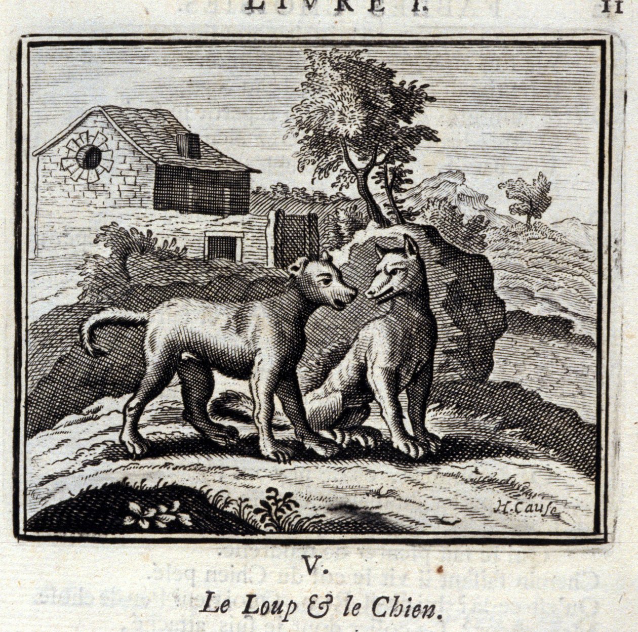 Il lupo e il cane da Francois Chauveau