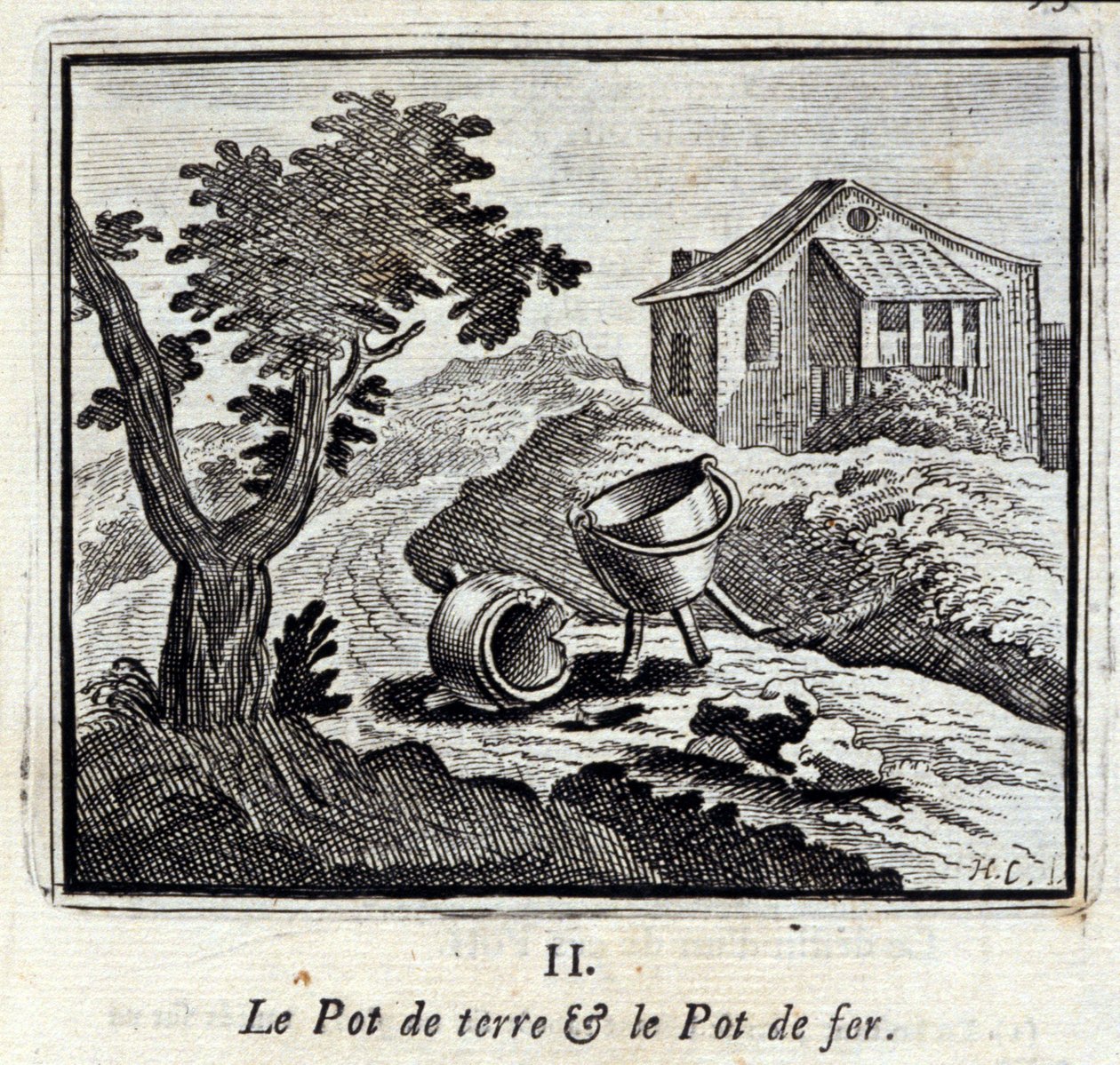 La pentola di terra e la pentola di ferro da Francois Chauveau