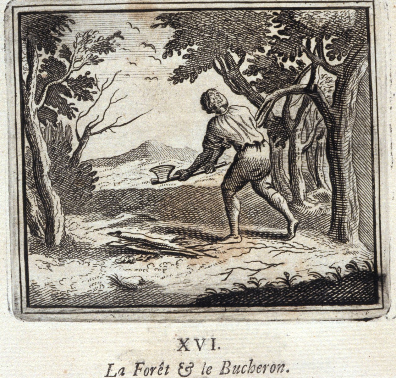 La foresta e il boscaiolo da Francois Chauveau