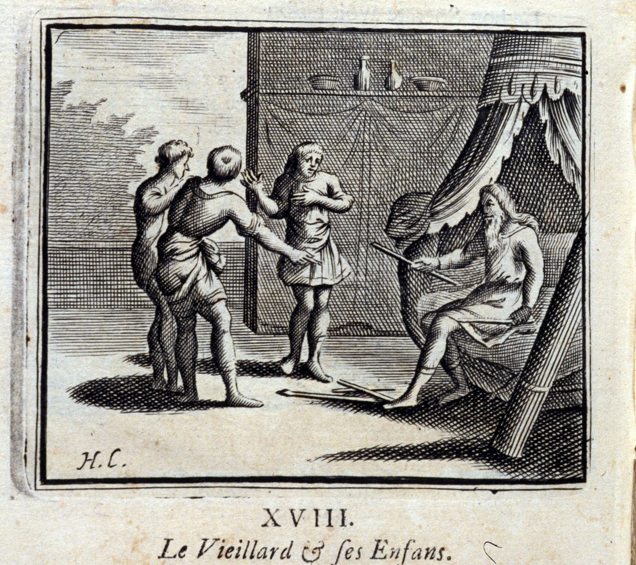 Il vecchio e i suoi figli da Francois Chauveau