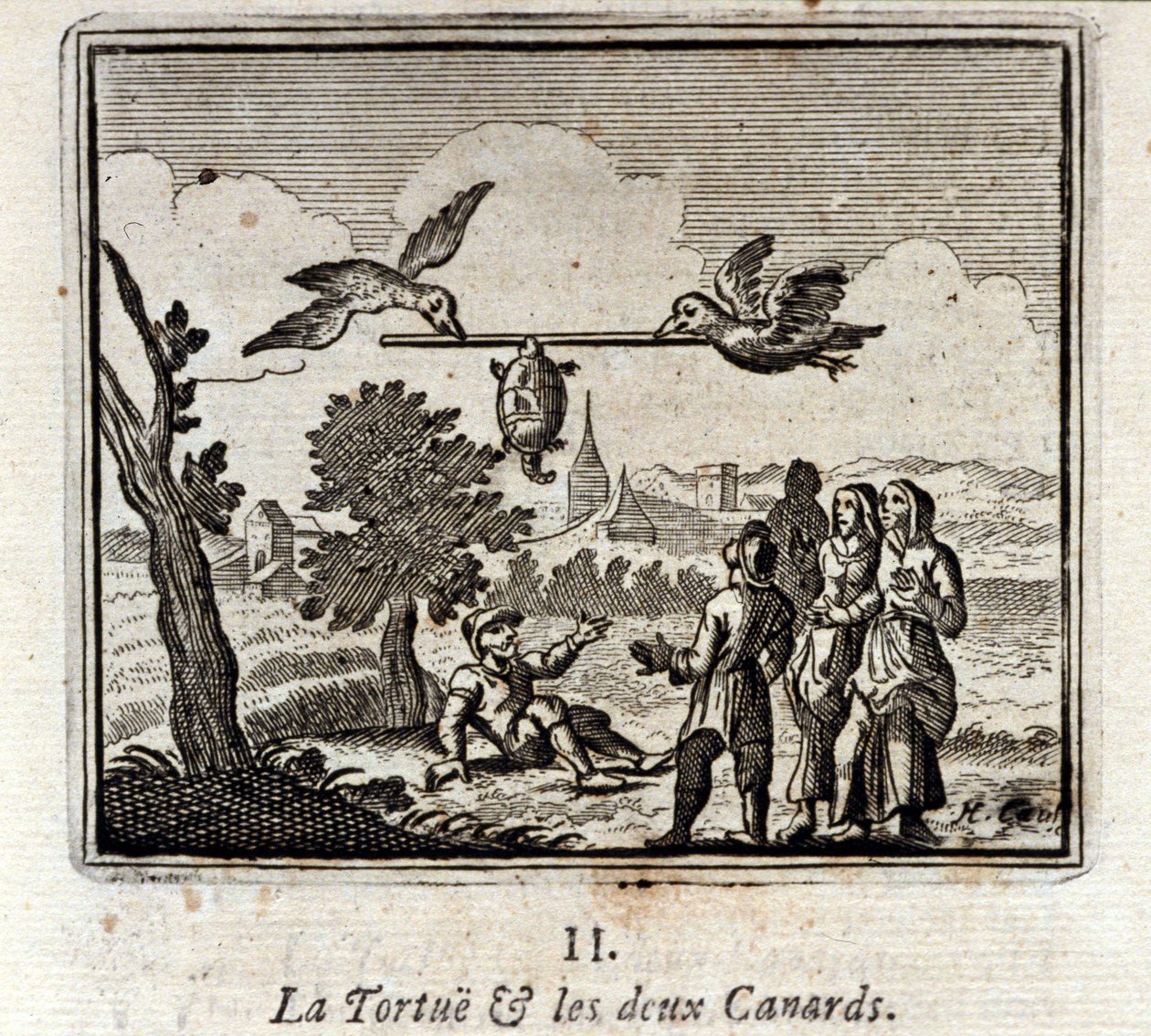 La tartaruga e le due anatre da Francois Chauveau