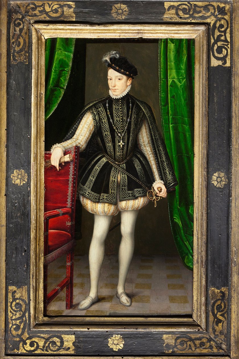 Ritratto di Carlo IX (1550-1574), secondo figlio di Enrico II e Caterina de