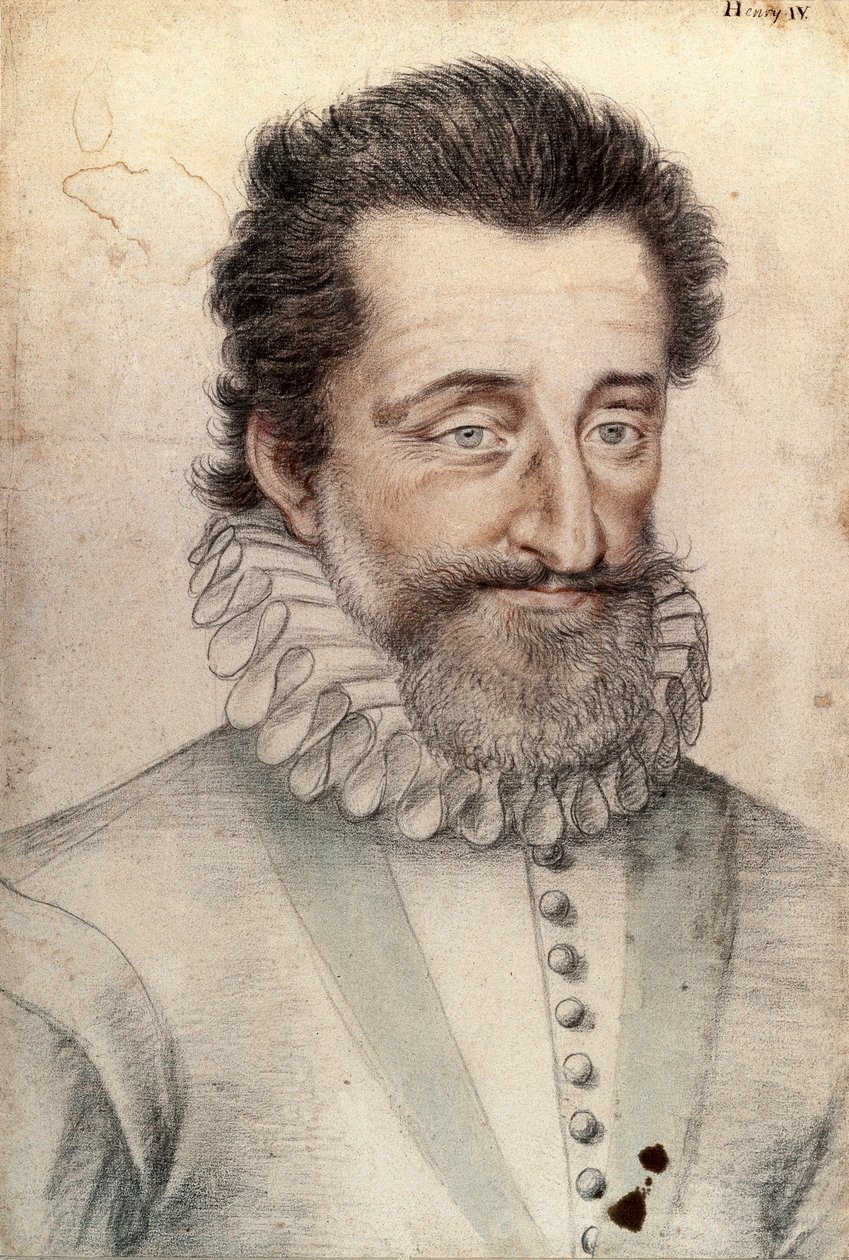 Ritratto di Enrico IV di Francia (1553-1610) da François Clouet