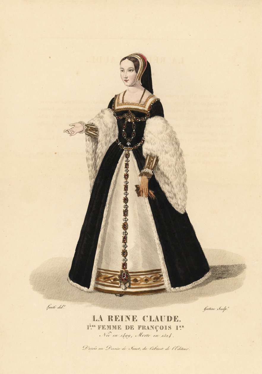 Regina Claudia, prima moglie del re Francesco I da François Clouet