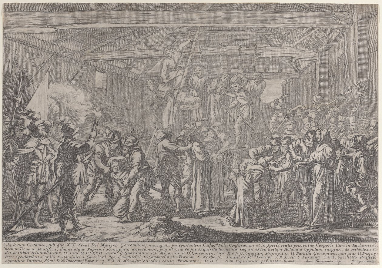 I Martiri di Gorcum, 1630-87 da Francois Collignon