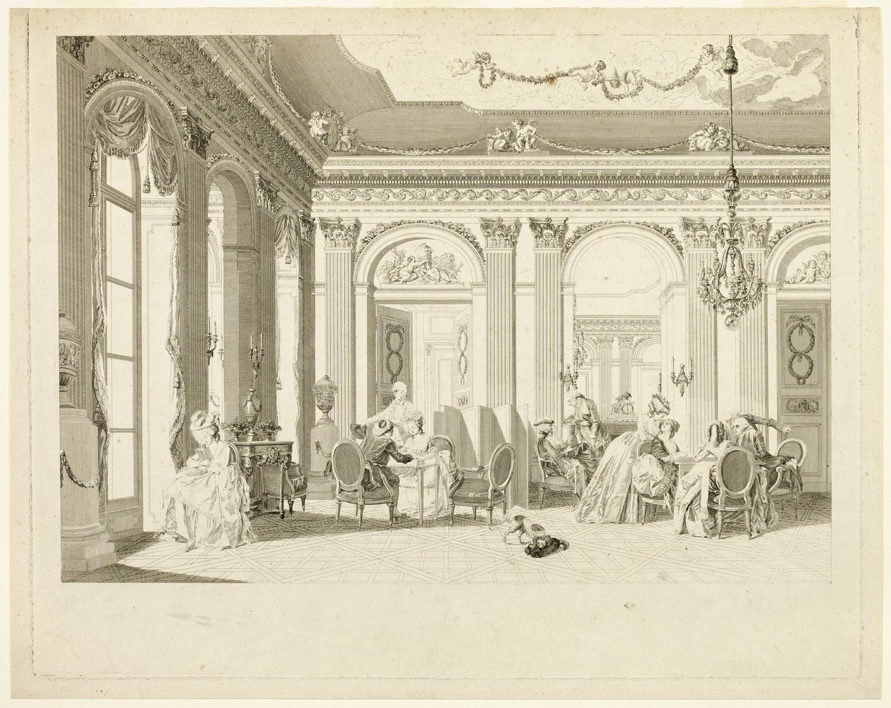 Il salotto da Francois Dequevauviller