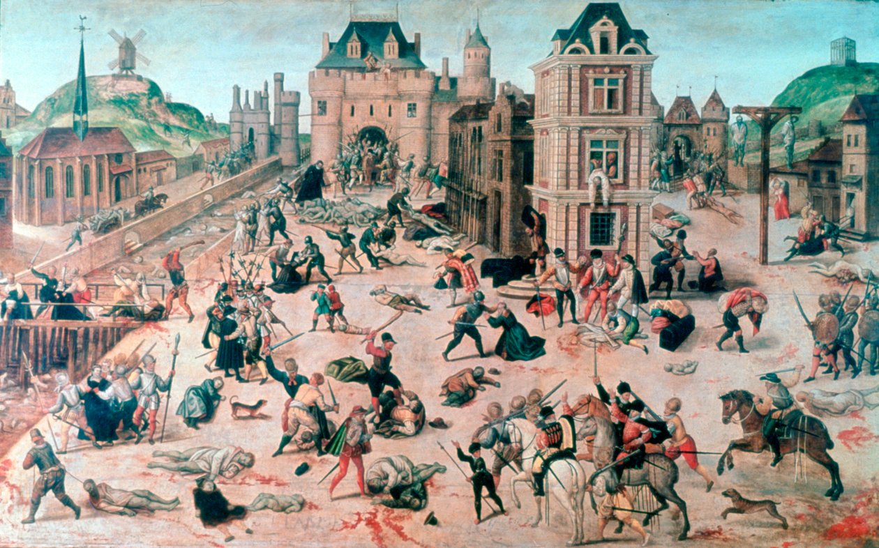 Massacro della notte di San Bartolomeo da Francois Dubois