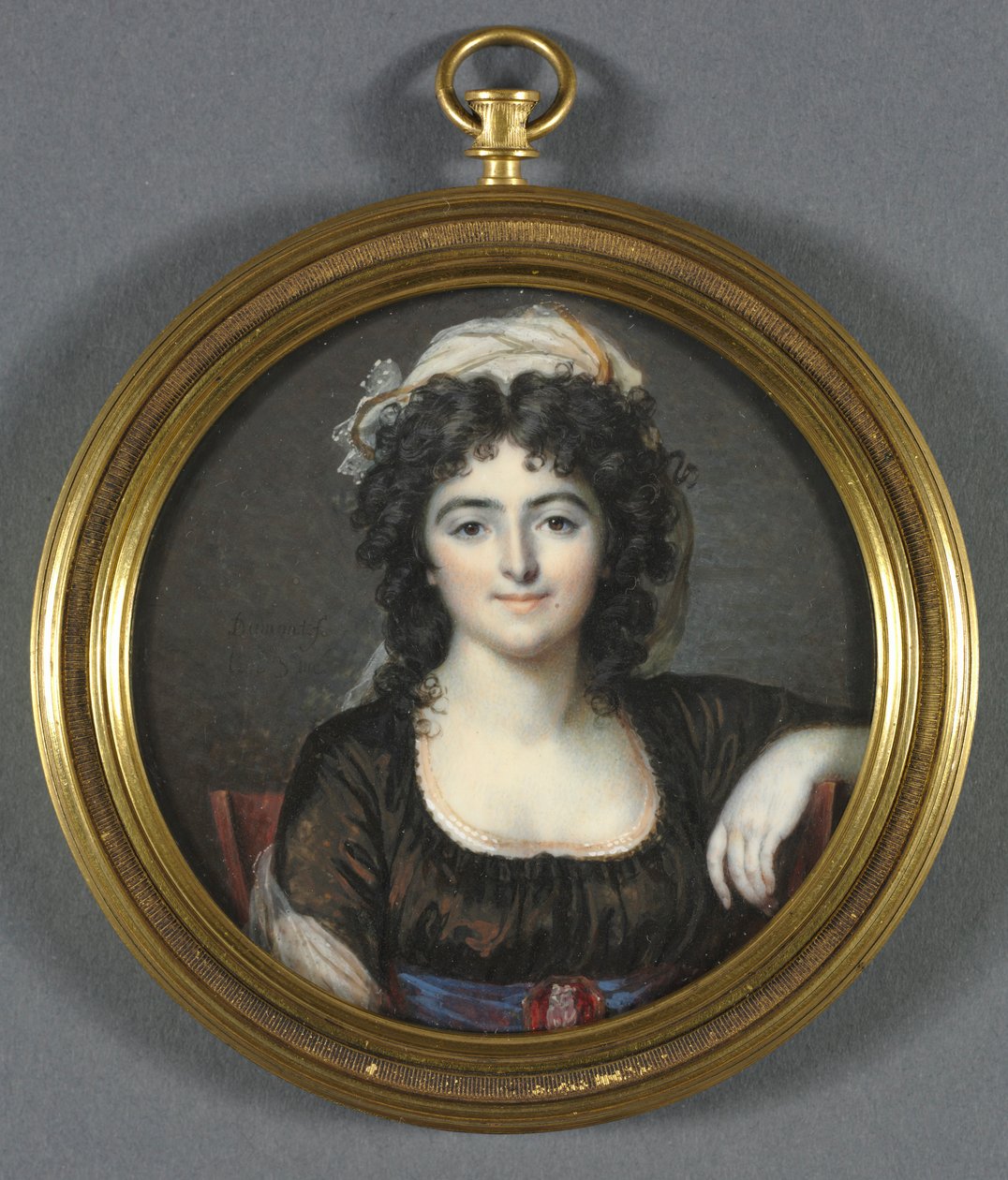 Ritratto di una donna in un vestito marrone, 1795 da Francois Dumont
