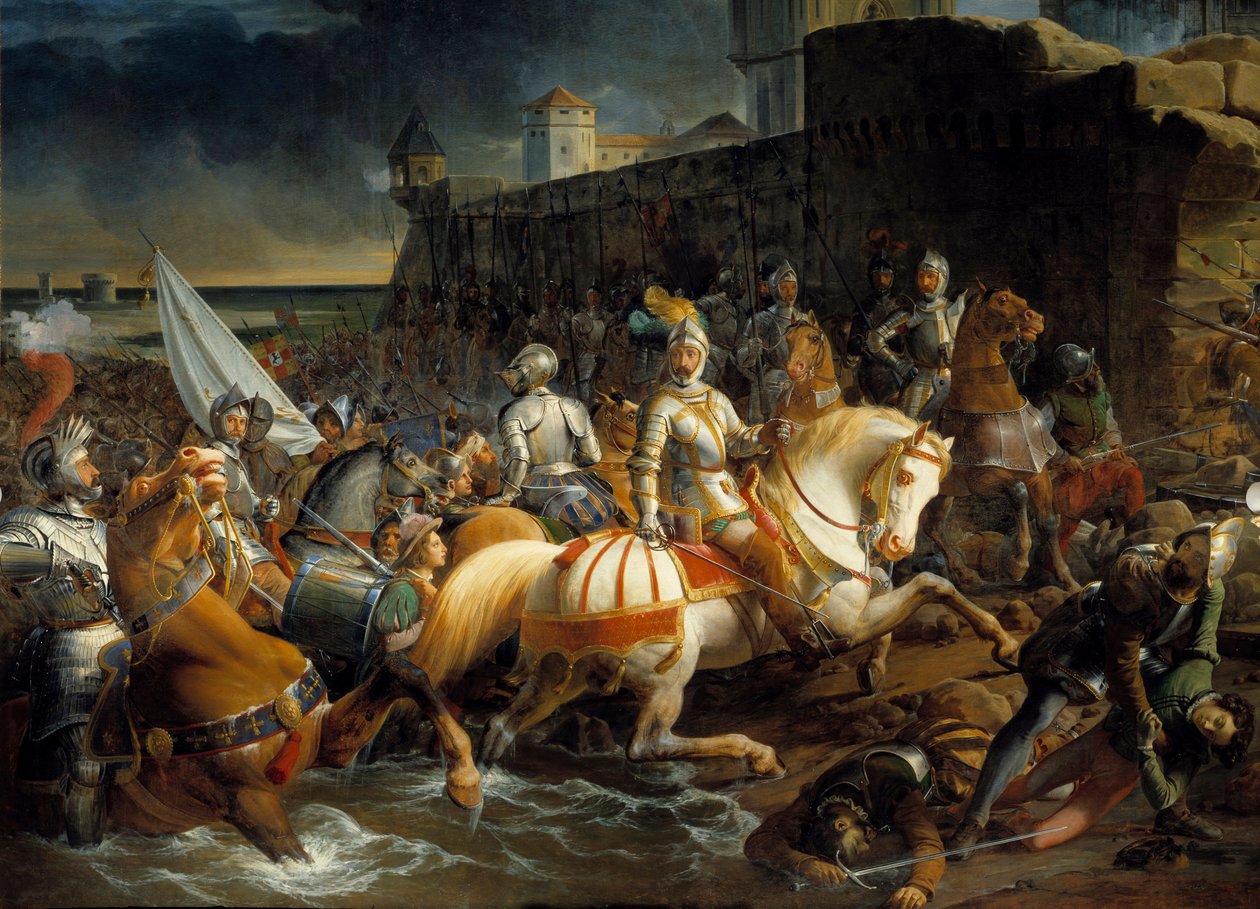 Cattura di Calais da parte di Francesco I di Guisa, duca di Aumale, 9 gennaio da Francois Edouard Picot