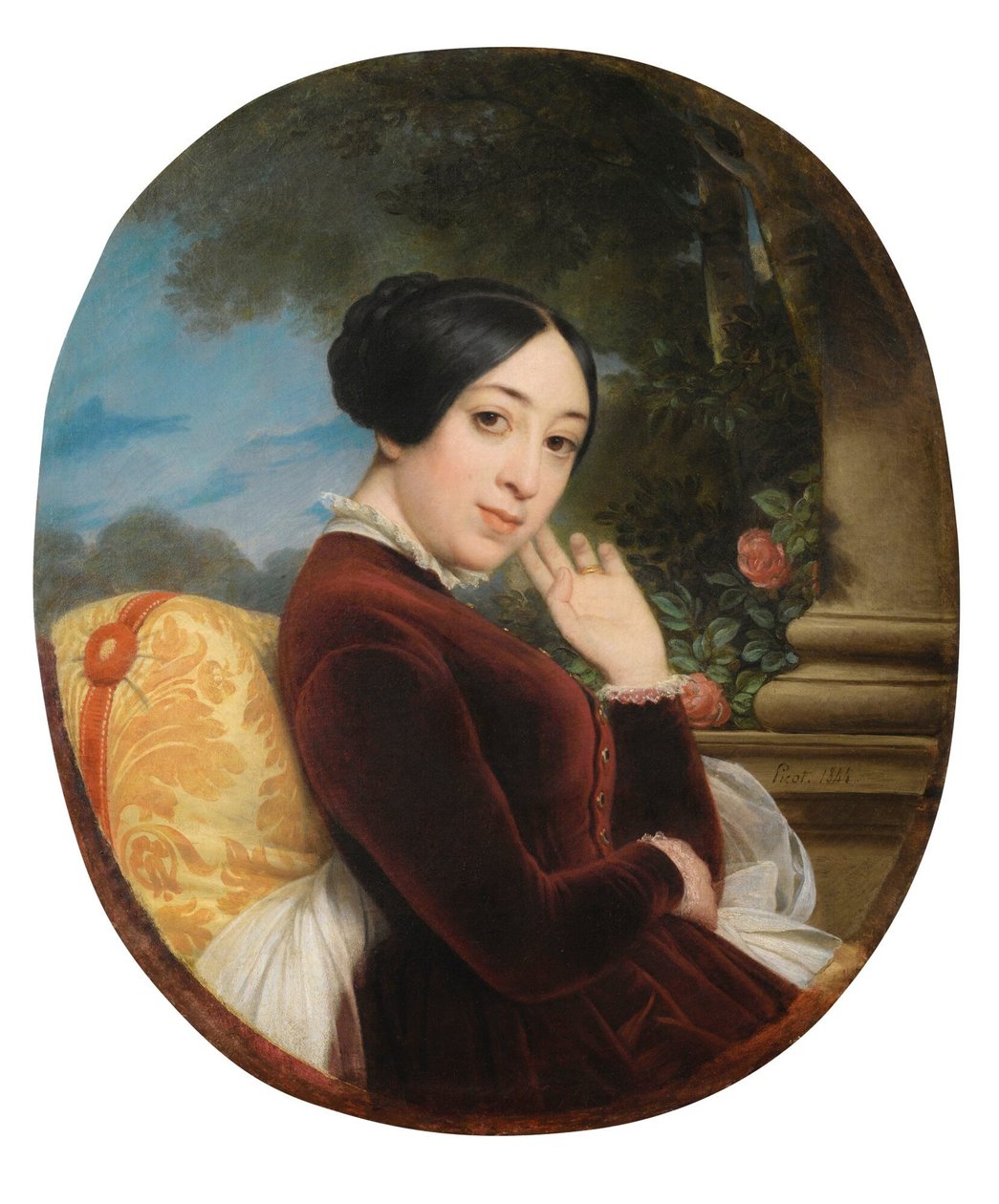 Ritratto della cantante e compositrice Pauline Viardot 1821-1910, 1844 da Francois Edouard Picot