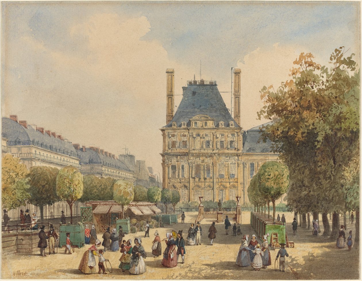 Rue de Rivoli e Pavillon Marsan da Francois Etienne Villeret