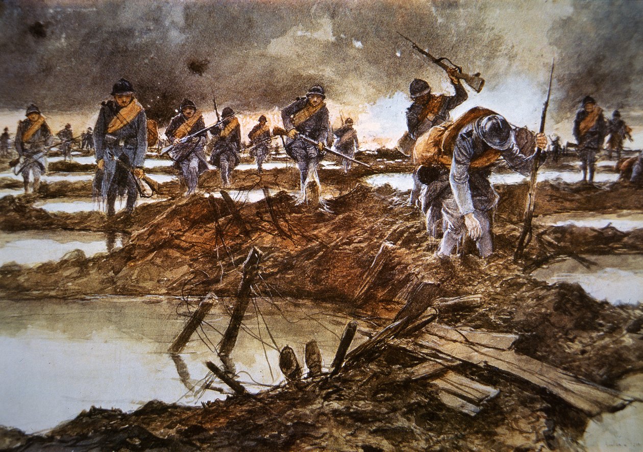 Le cinque del mattino 31.7.1917 da Francois Flameng