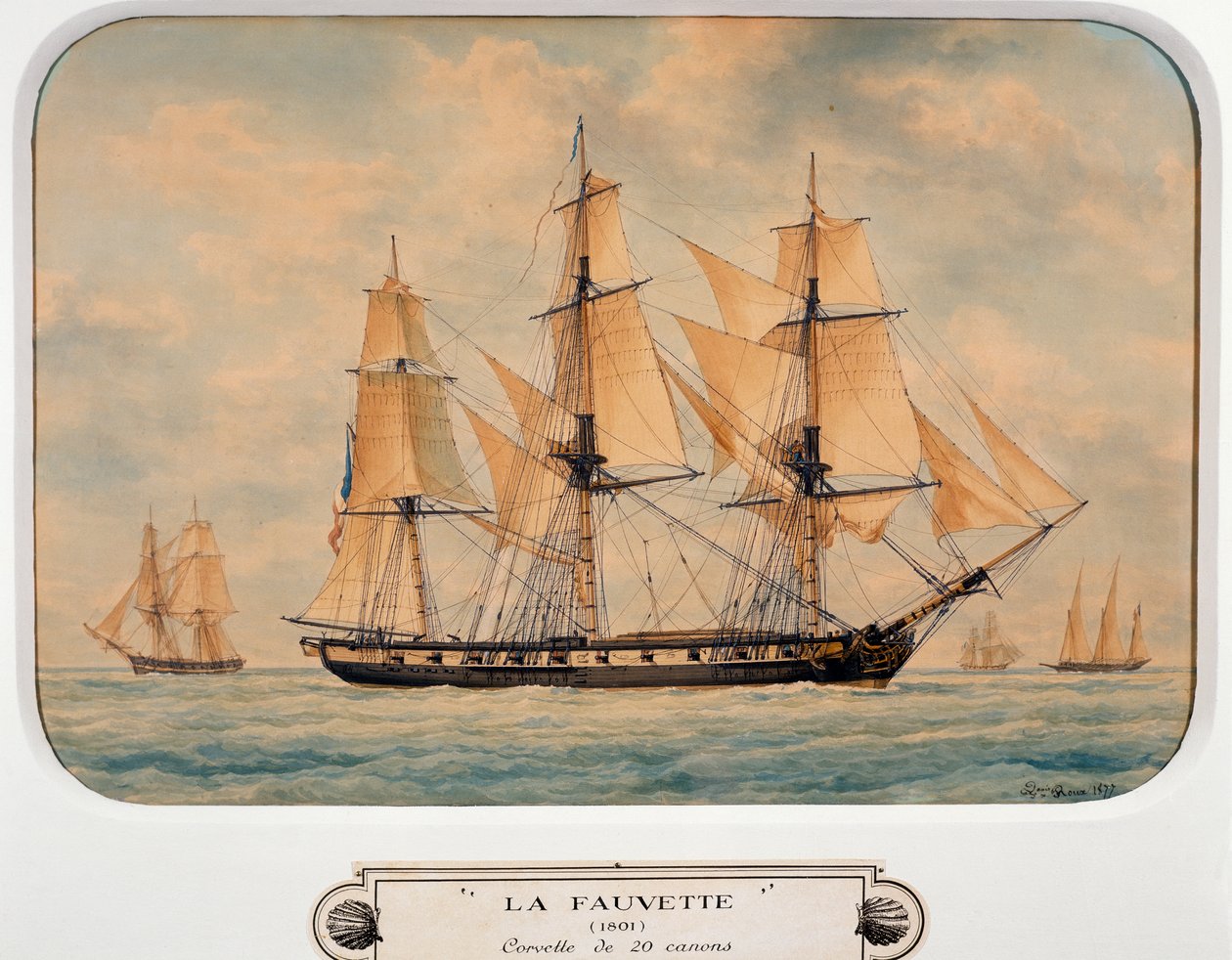 La corvetta Fauvette da Francois Geoffroy Roux
