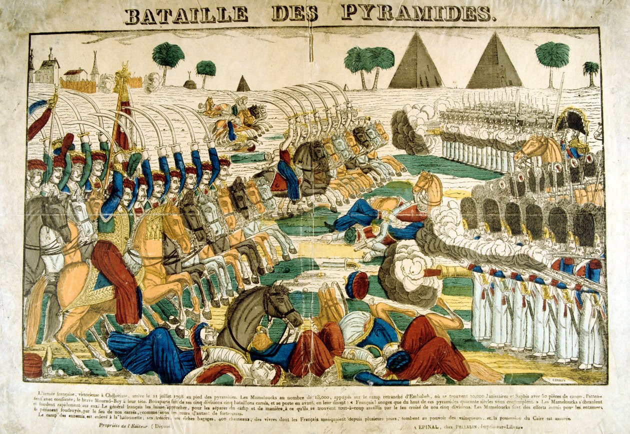 Battaglia delle Piramidi, 21 giugno, 1798, c1835 da Francois Georgin