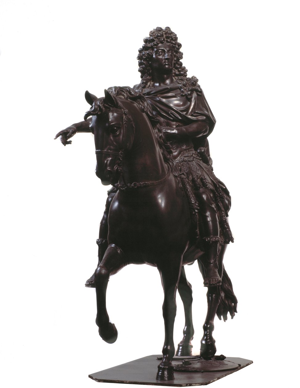 Ritratto equestre del re di Francia Luigi XIV da Francois Girardon