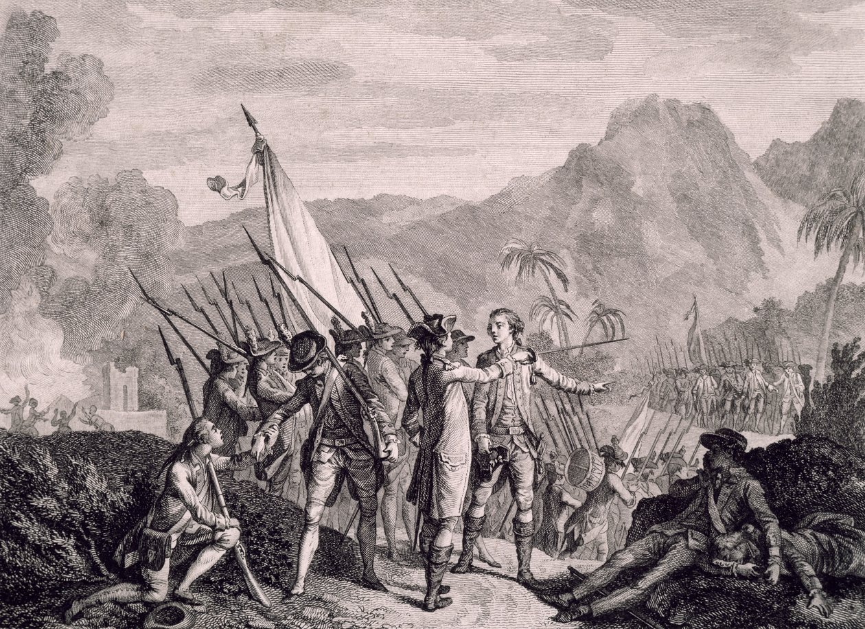 Cattura francese di Tobago da Francois Godefroy