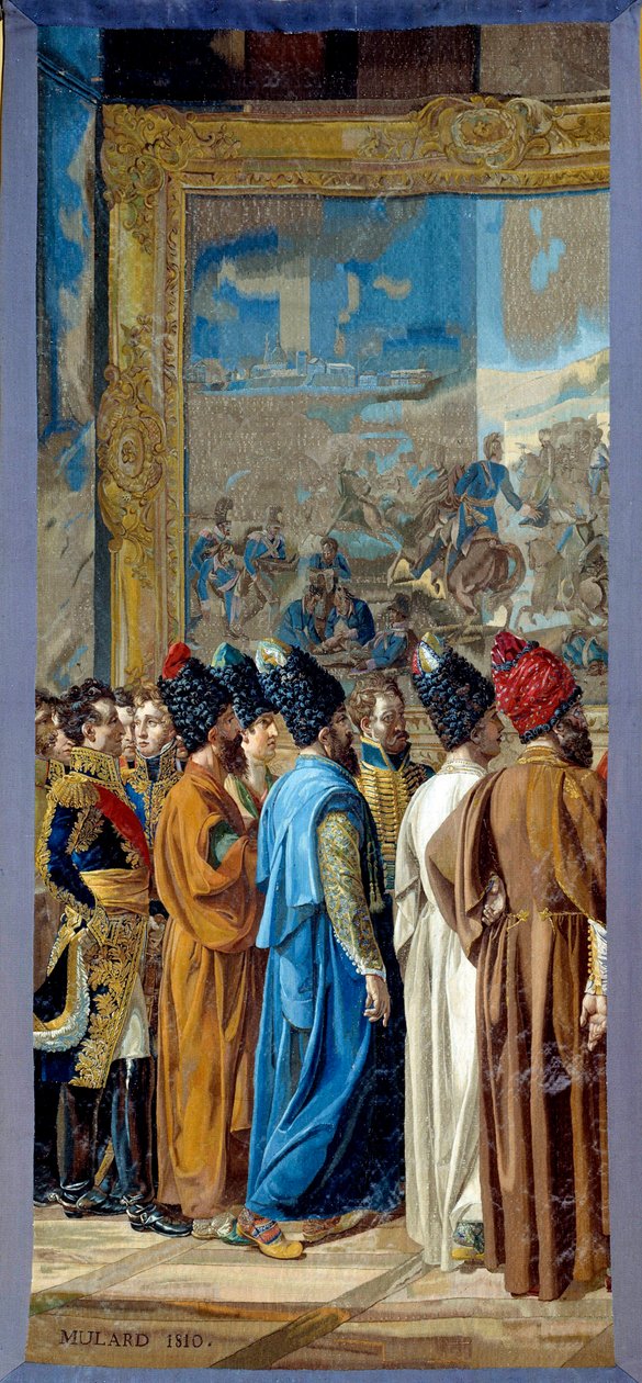 Napoleone I ricevuto al castello di Finkenstein in Polonia da Francois Henri Mulard