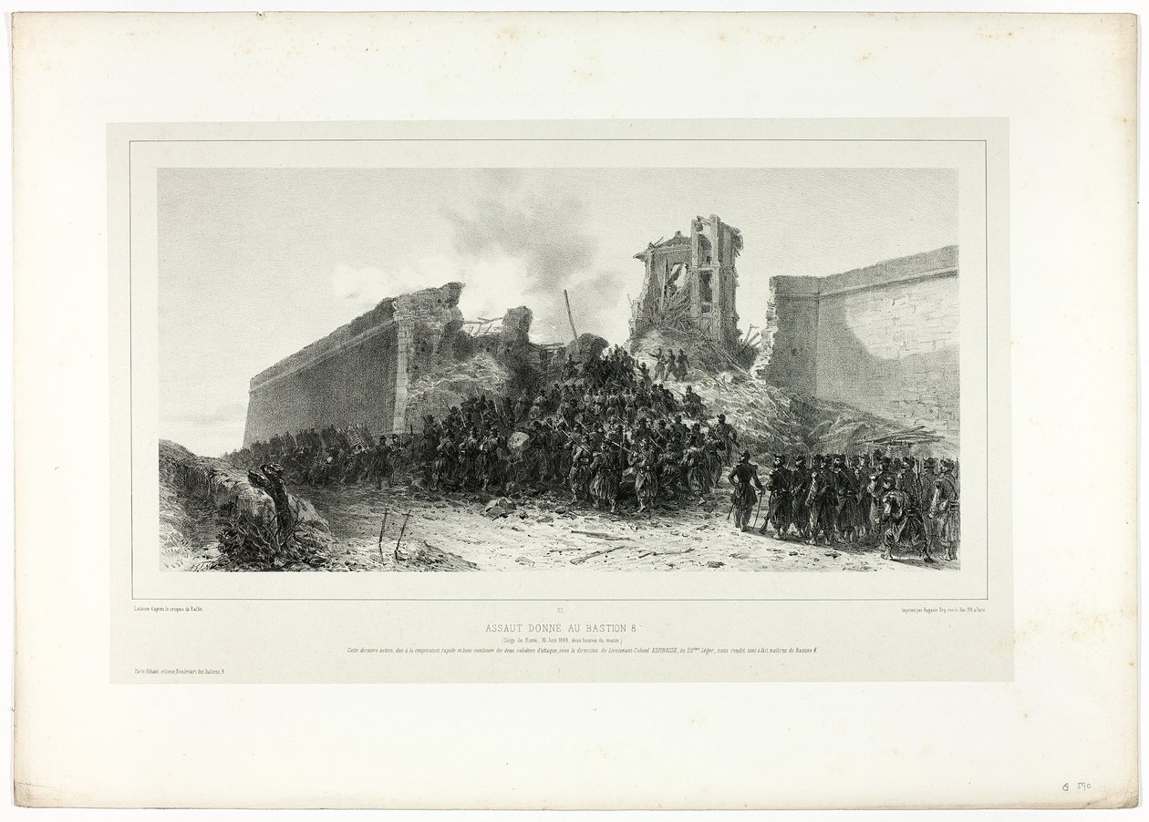 Assalto al bastione n.8, da Souvenirs d