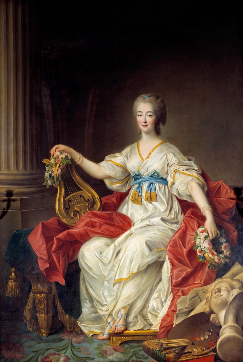 Ritratto della Contessa Jeanne (Bécu) du Barry da Francois Hubert Drouais
