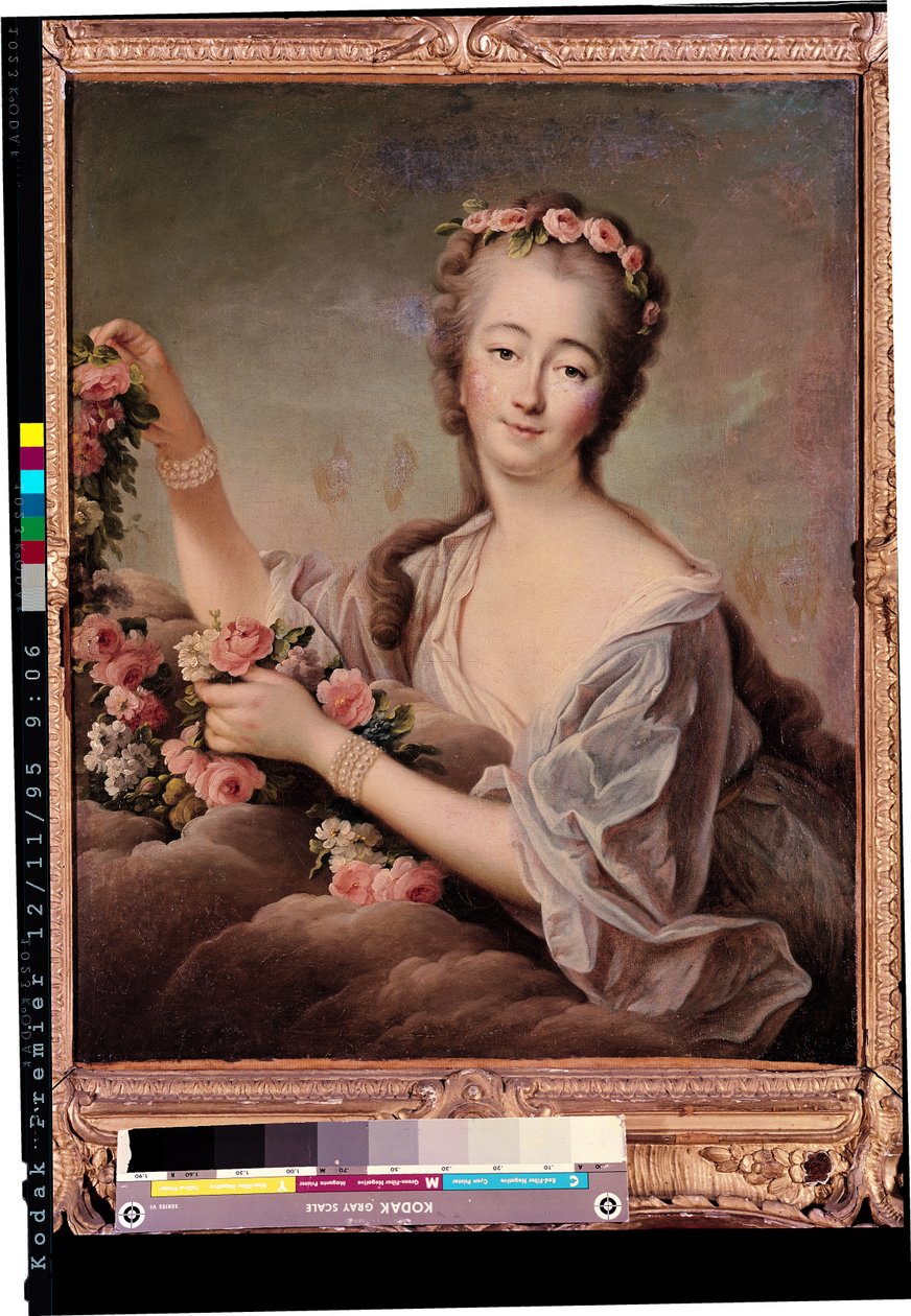 Ritratto della Contessa du Barry (1743-93) come Flora da Francois Hubert Drouais