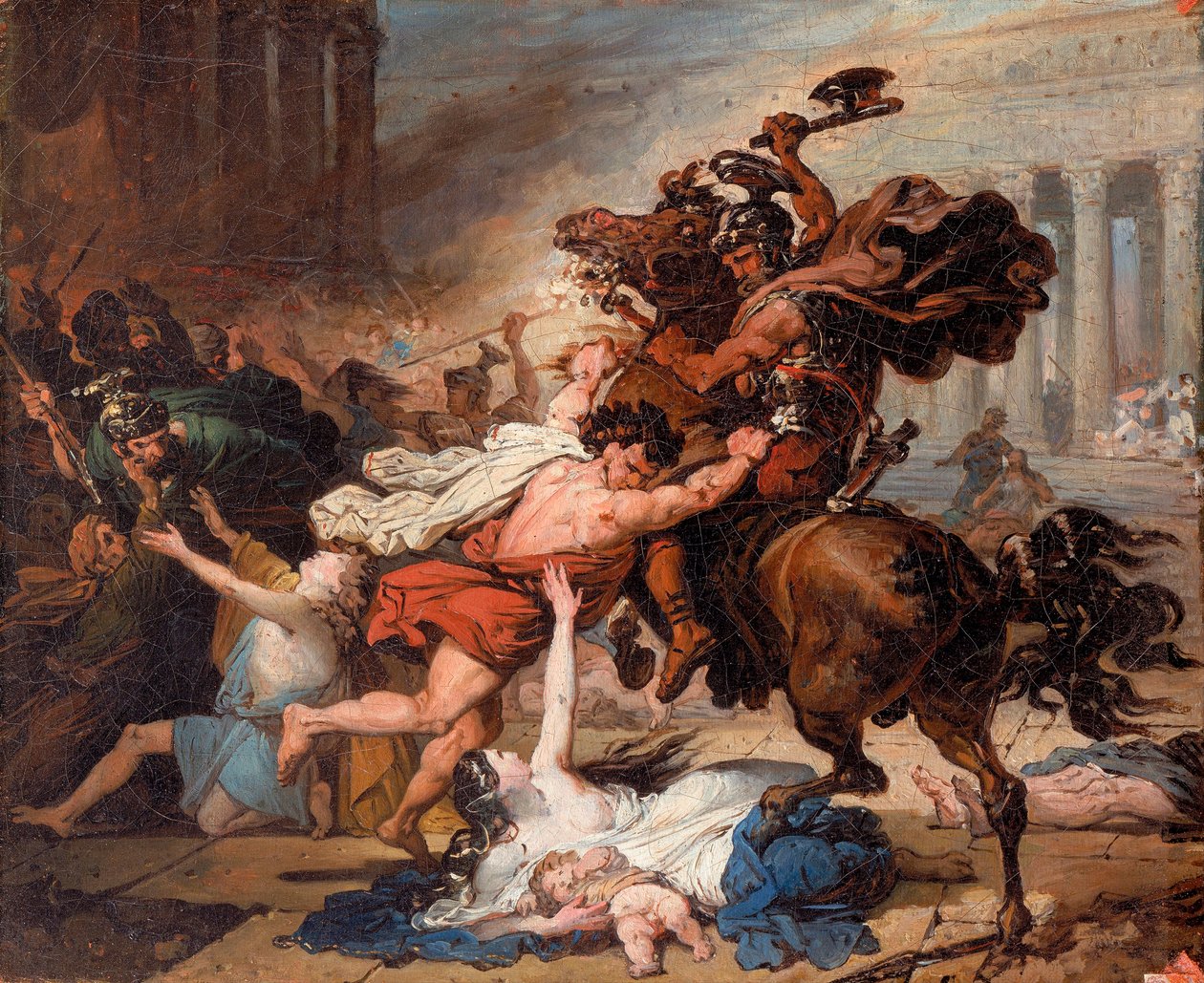 Distruzione di Gerusalemme da parte dei Romani da François Joseph Heim