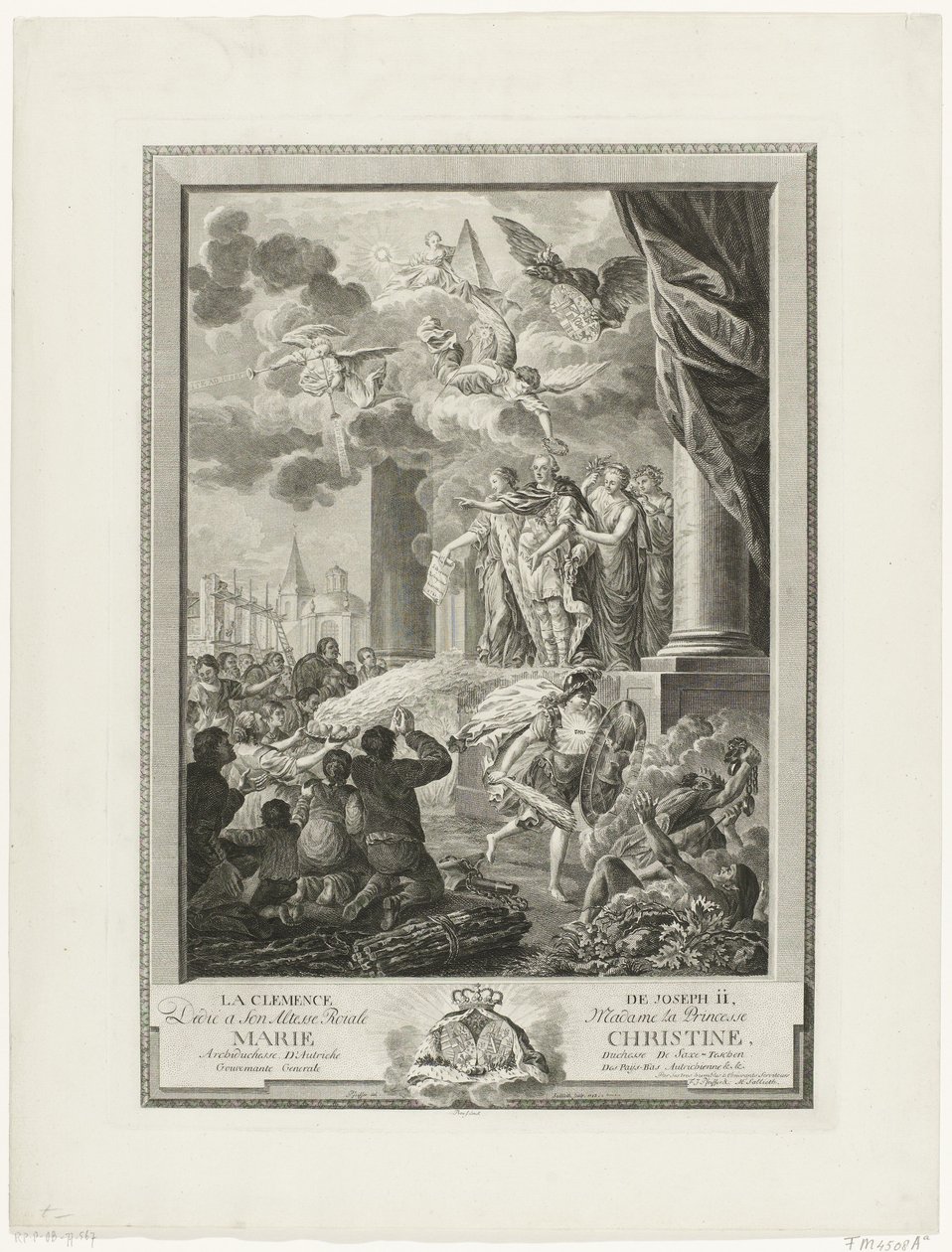 La clemenza di Giuseppe II, inciso da Mathias de Sallieth da Francois Joseph Pfeiffer