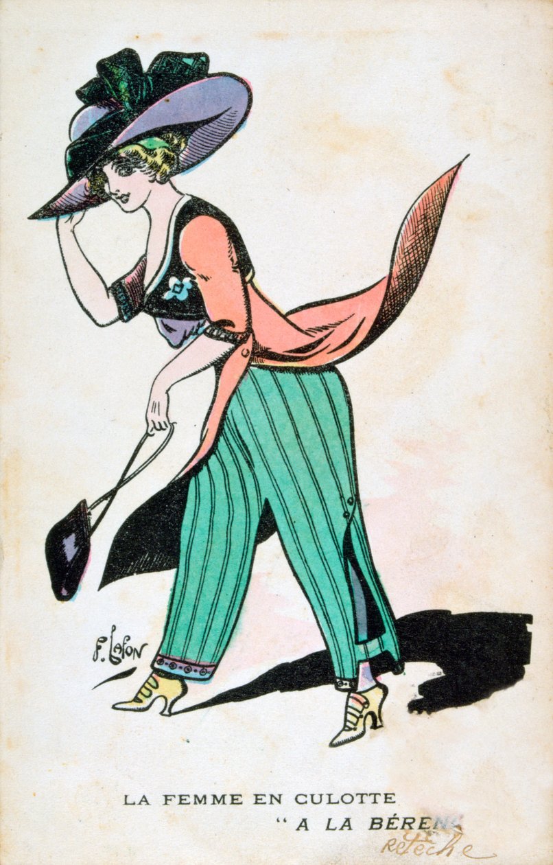 La donna in pantaloni, XX secolo da Francois Lafon
