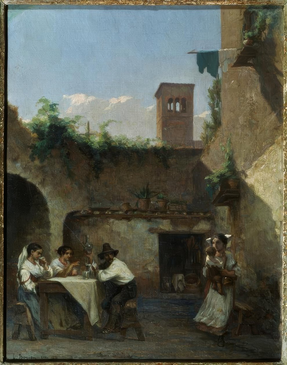 Roma, la taverna da Francois Louis David Bocion