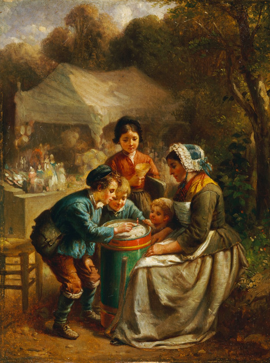Il venditore di giocattoli da Francois Louis Lanfant de Metz