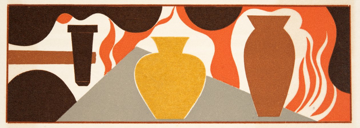 Illustrazione grafica da Prometeo incatenato di Eschilo, pub. 1941 (stampa pochoir) da Francois Louis Schmied