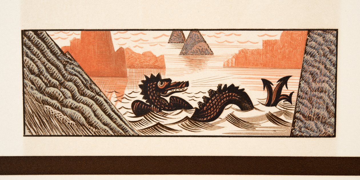 Illustrazione grafica da Prométhée Enchaîné di Eschilo, pub. 1941 da Francois Louis Schmied