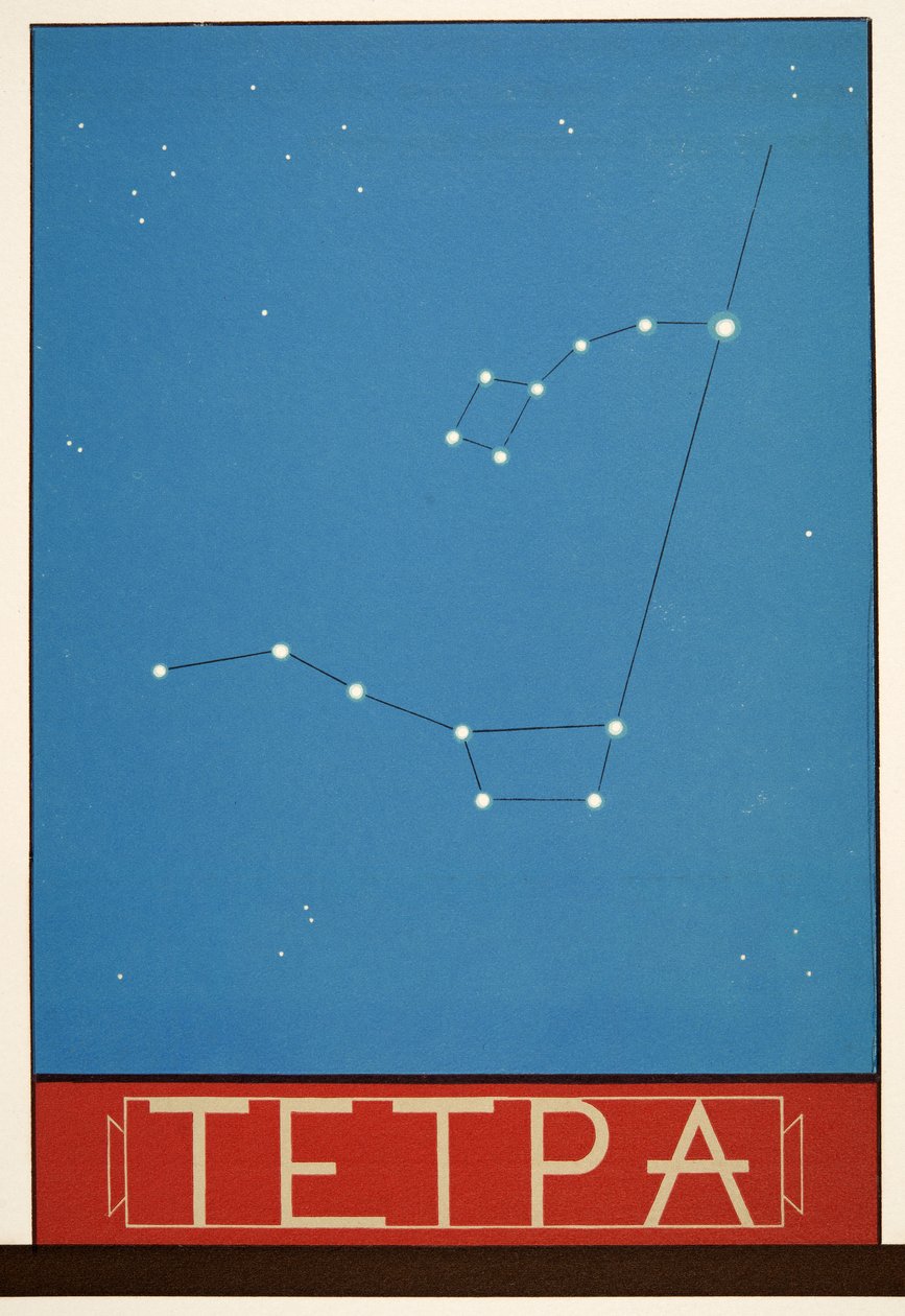 Tetpa (costellazione), da Prometeo incatenato di Eschilo, pub. 1941 (stampa pochoir) da Francois Louis Schmied