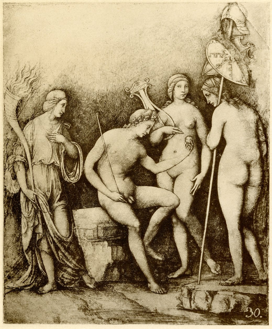 Il giudizio di Paride da Francois Louis Thomas Francia
