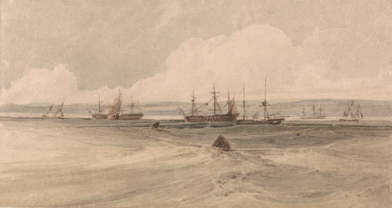 Veduta di Sheerness da Francois Louis Thomas Francia