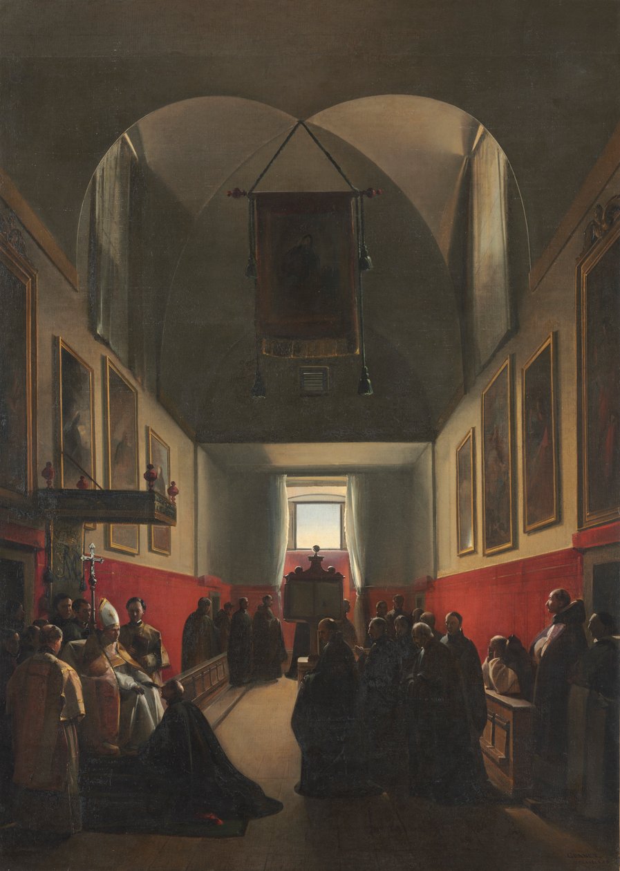 Omaggio a un vescovo, 1839 da Francois Marius Granet