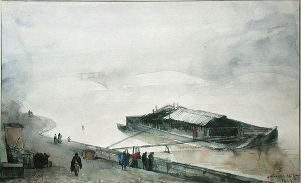 La Senna, 1843 da Francois Marius Granet