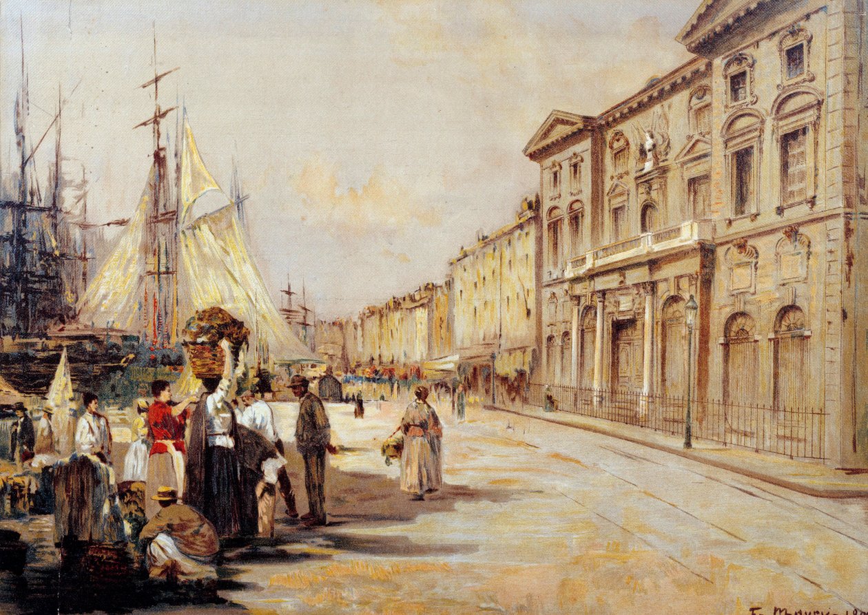 Vista del quai Saint Jean a Marsiglia da Francois Maury